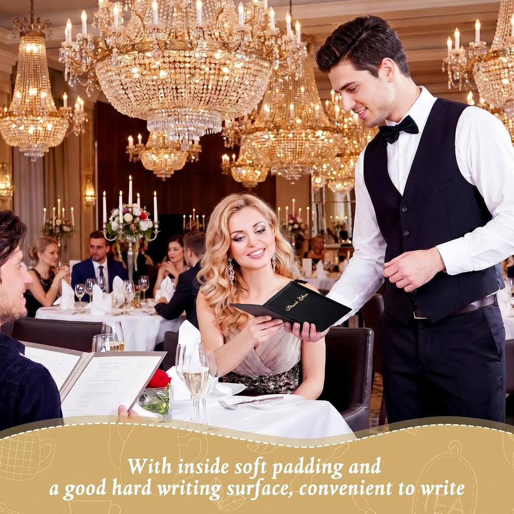 40 Pcs Server Books, Waiter Check Presenters, Guest Check Holder