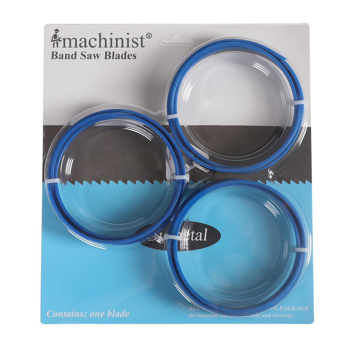 Imachinist S447812812 M42 44-7/8" x 1/2" x 8/12TPI Band Saw Blades, 3 Pack