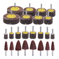 24 Pcs Abrasive Flap Wheel Sander Set, 80 Grit Sanding Wheel