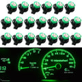 WINETIS 194 LED Bulbs 168 175 2825 W5W T10 8-SMD Chipsets Green for Car Dash Instrument LED Light Bulbs with Twist Lock Socket, Bright Panel Gauge Cluster Dashboard LEDLight Bulbs, Pack of 20