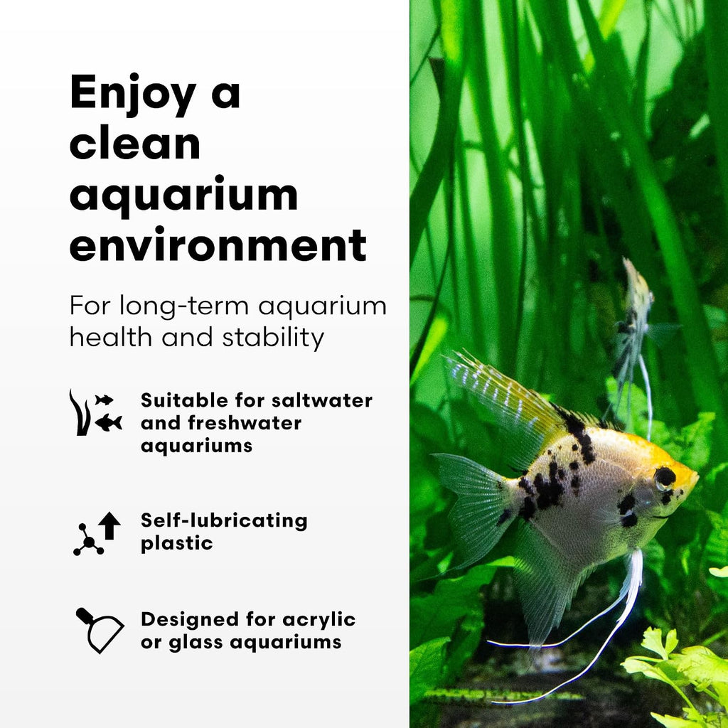 Continuum AquaBlade P - Short Fish Tank Algae Scraper, Acrylic Safe Scraper - Aquarium Cleaning Tools