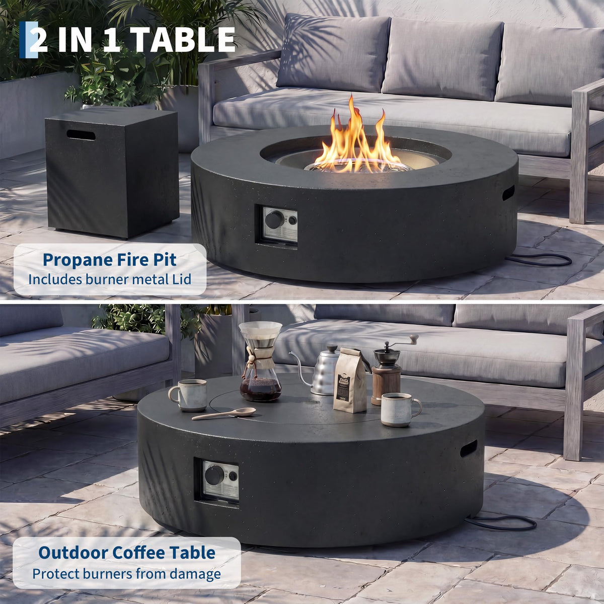 48 Inch Outdoor Fire Pit Fire Table