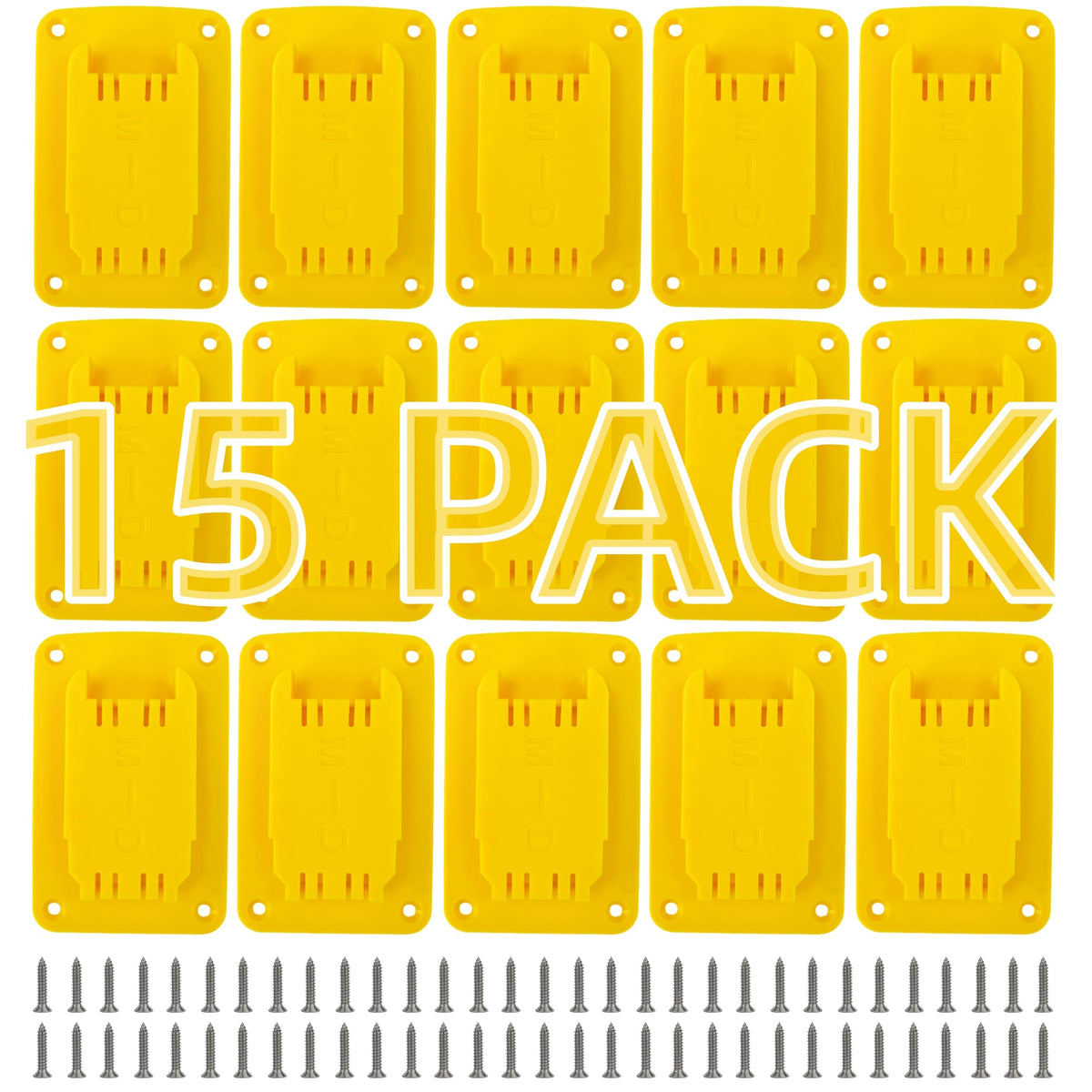 15 Pack Tool Holders Compatible with Dewalt 12V 20V Drill Tools with Screws