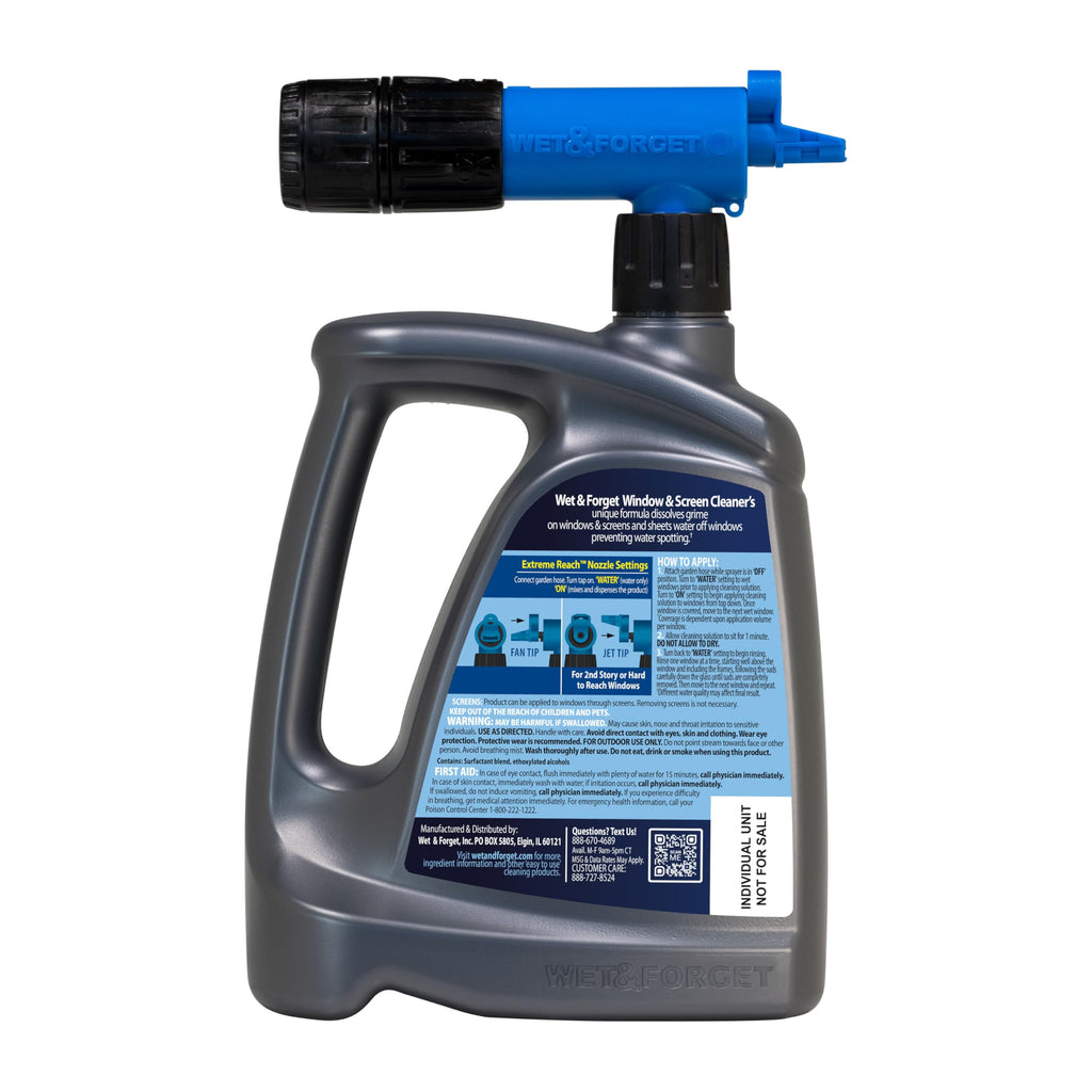 Outdoor Window Cleaner & Screen Cleaner, 48 Oz, 2 Pack