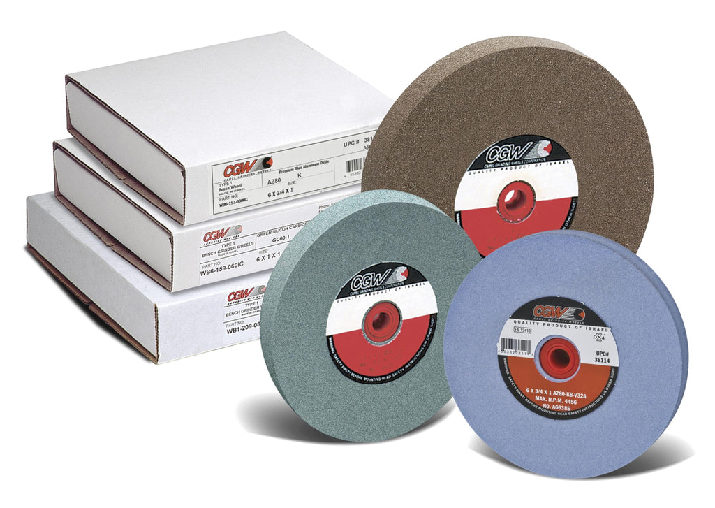 CGW Abrasives 10X1X11/4 T1 GC80IV Green Silicon Carbide Vitrified Bench and Pedastal Wheels Type 1 - Wheel 1 Pack