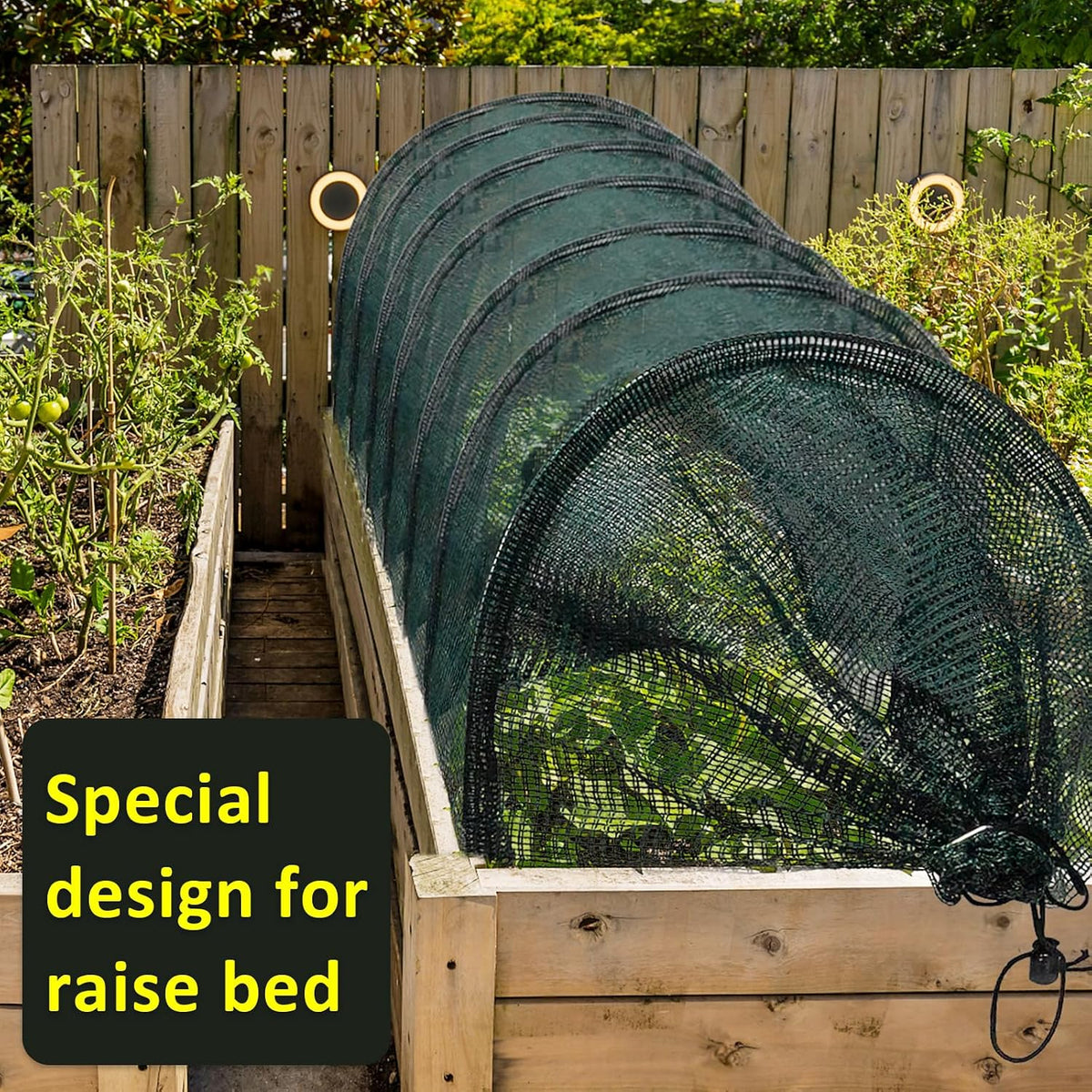2 in 1 Portable Greenhouse Protection from Sun Heat,Garden Tunnel Shade Net Cover with Quick-Release Technology,Row
