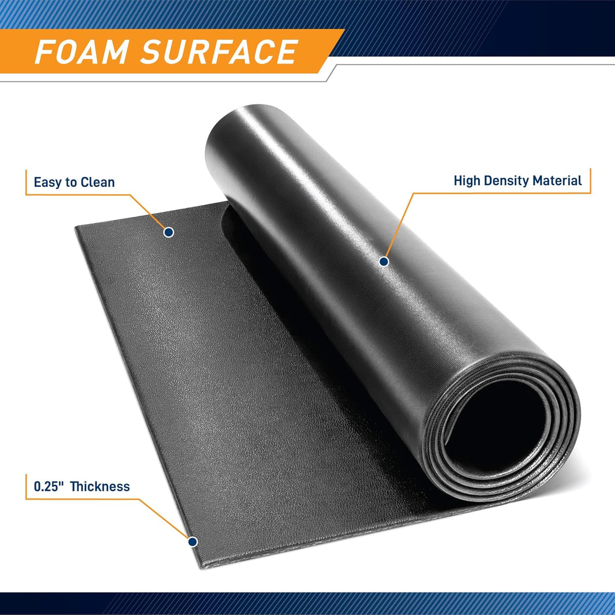 Fitness Equipment Mat and Floor Protector Compatible for Treadmills, Elliptical, Exercise Bikes, Stationary Cycles