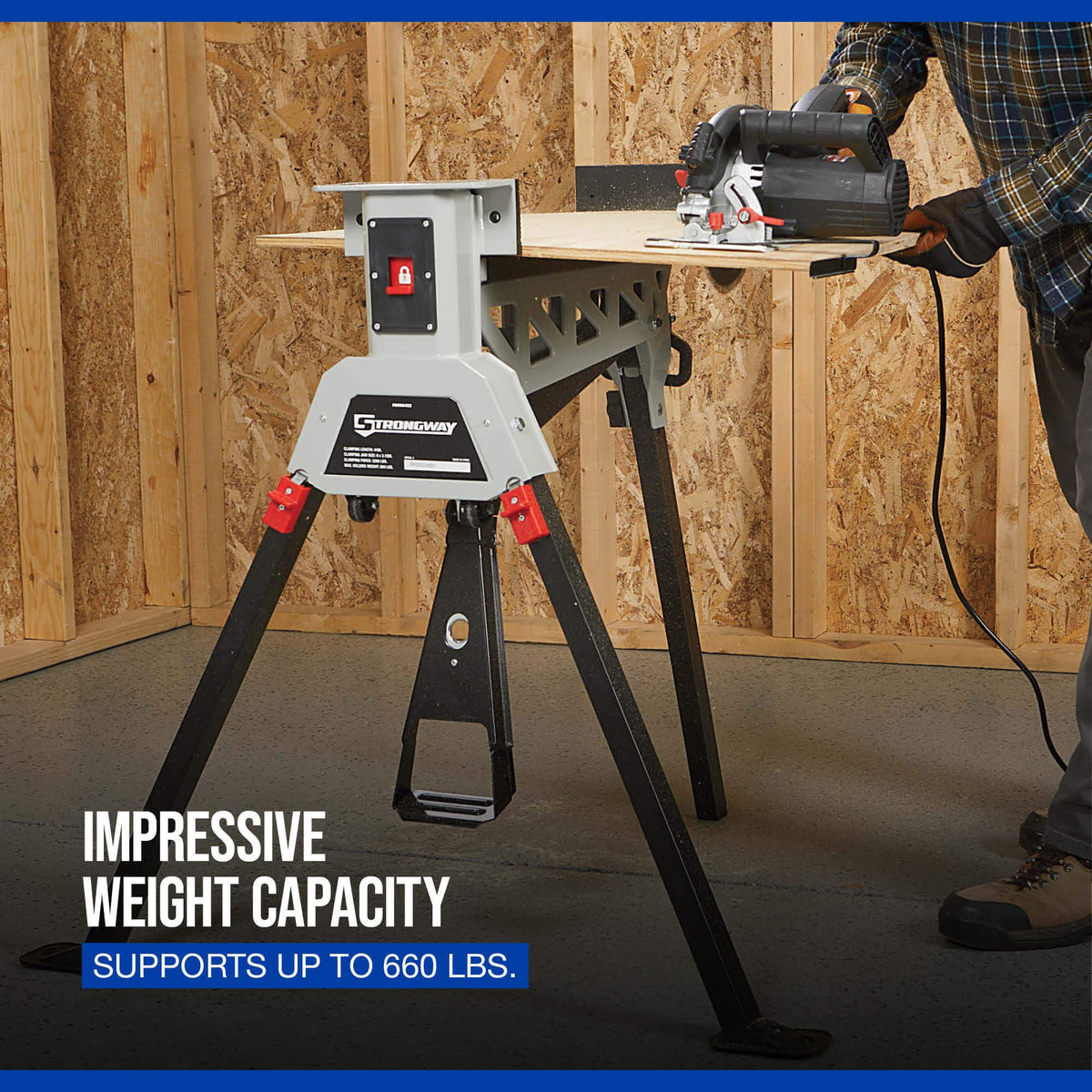 Portable Workstation, 660-Lb. Capacity, 2000-Lb. Clamp Force