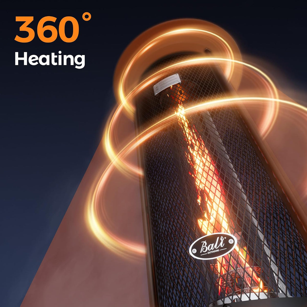 Propane Patio Heater Stainless Steel Standing