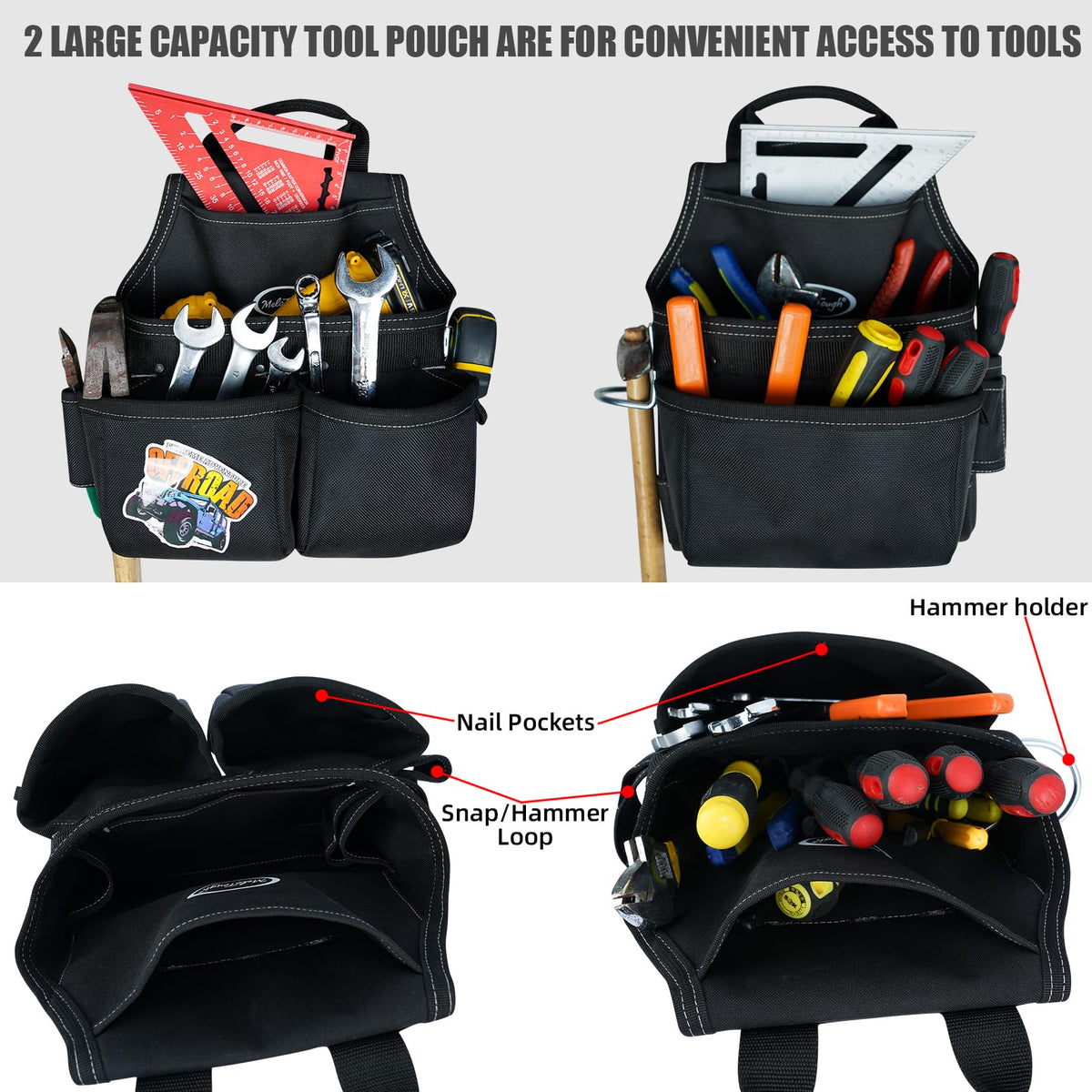 Tool Belt with Suspenders Tool Bag Supenders Framers Comb Apron Tool Belt Construction Tool Pouch Builder Heavy Duty