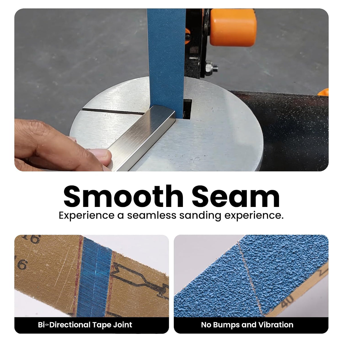 2x42 Sanding Belts 80 Grit, 10 Pack