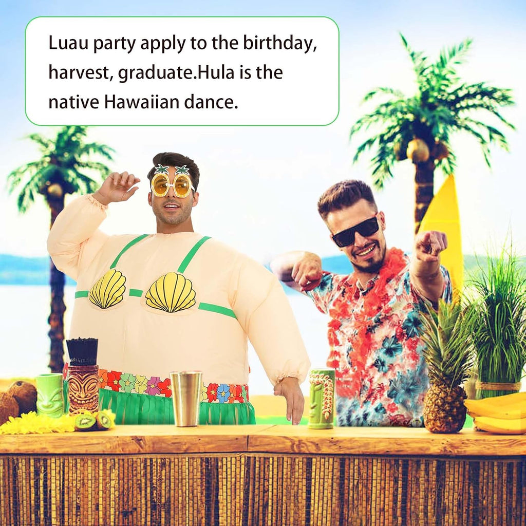 Inflatable Luau Hula Skirt Costume