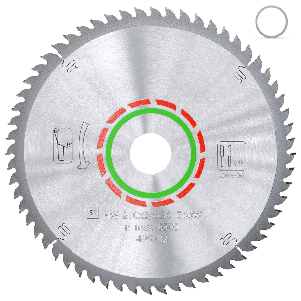 495382 Blade Compaible with Festool 495382 TS 75 Plunge Cut Saw, 60 Tooth