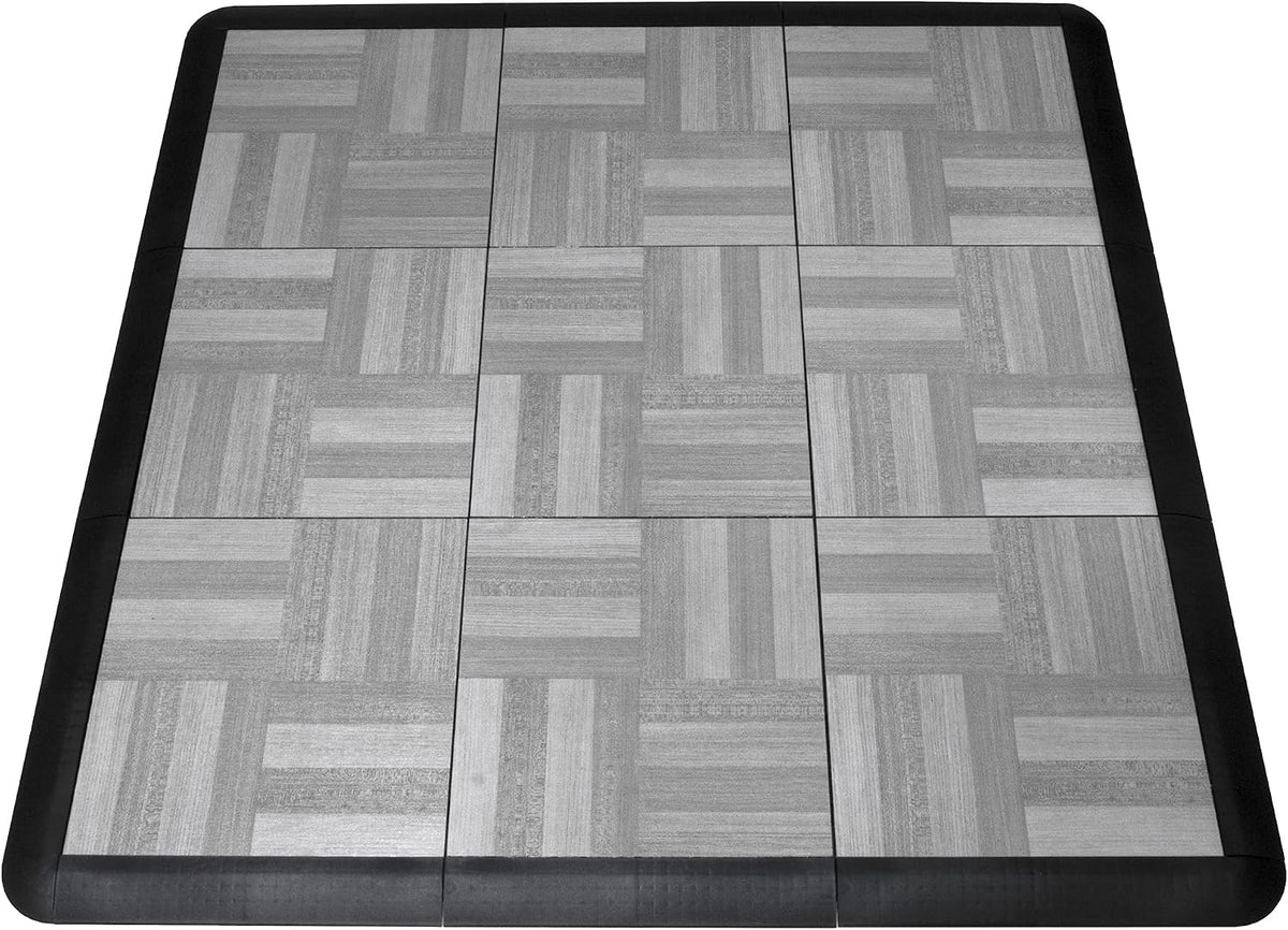 SnapLock Portable Dance Floor Kit, 3'x3', Oak Finish, 9 Sq Ft