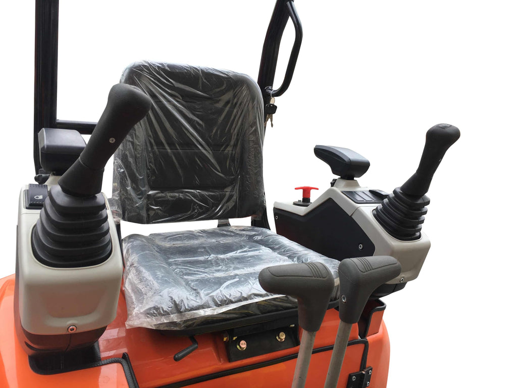Mini Excavator Small Excavator with Backhoe Thumb & Ripper, Bucket, Rake, Quick Coupler, Auger, Grapple, US Stock