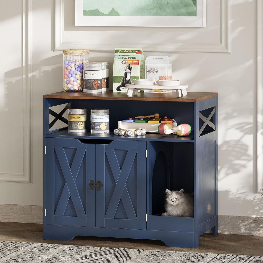 Cat Litter Box Enclosure Tall Hidden Litter Box Furniture
