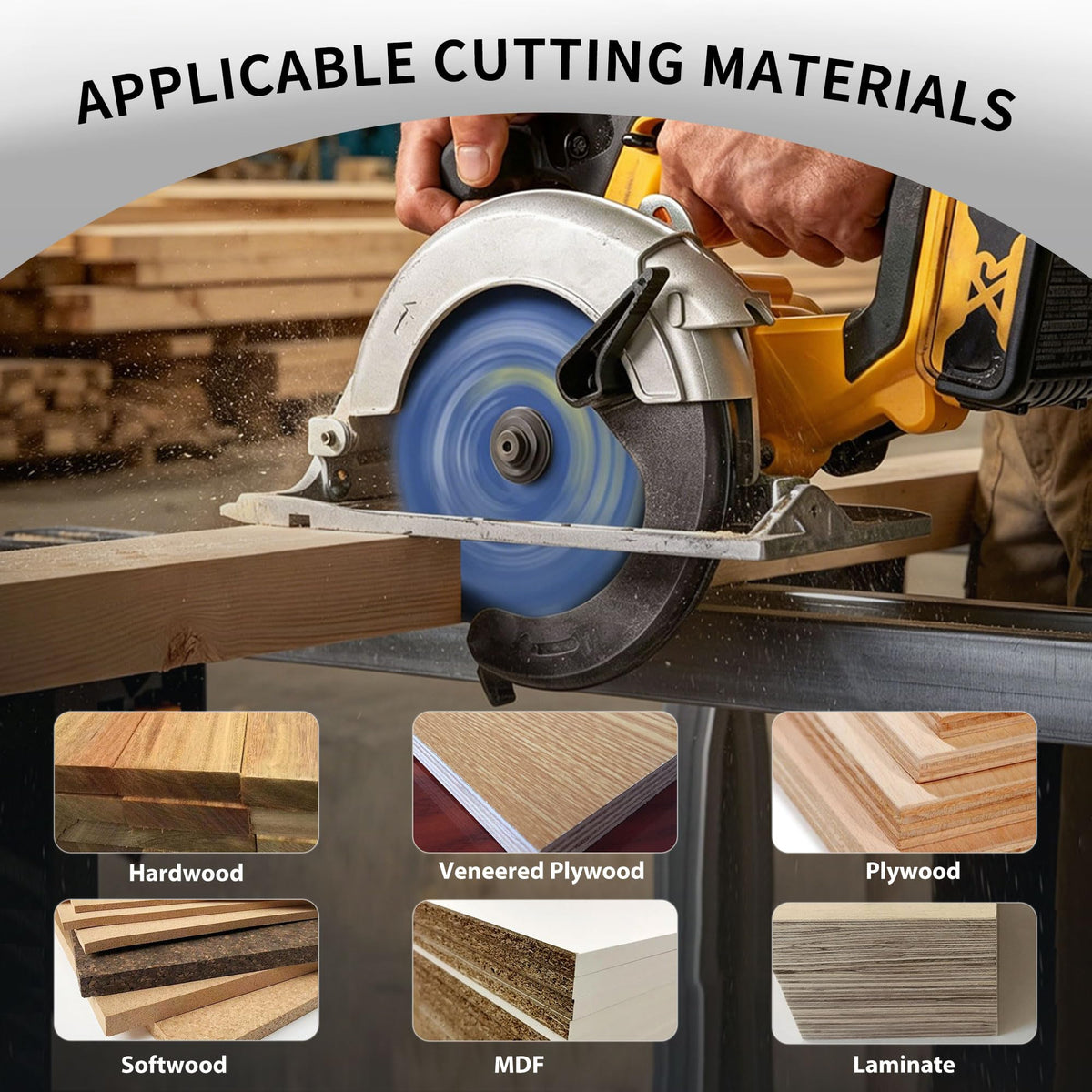 SawWorks 7-1/4" 40T Thin Kerf Circular Saw Blade General Woodworking