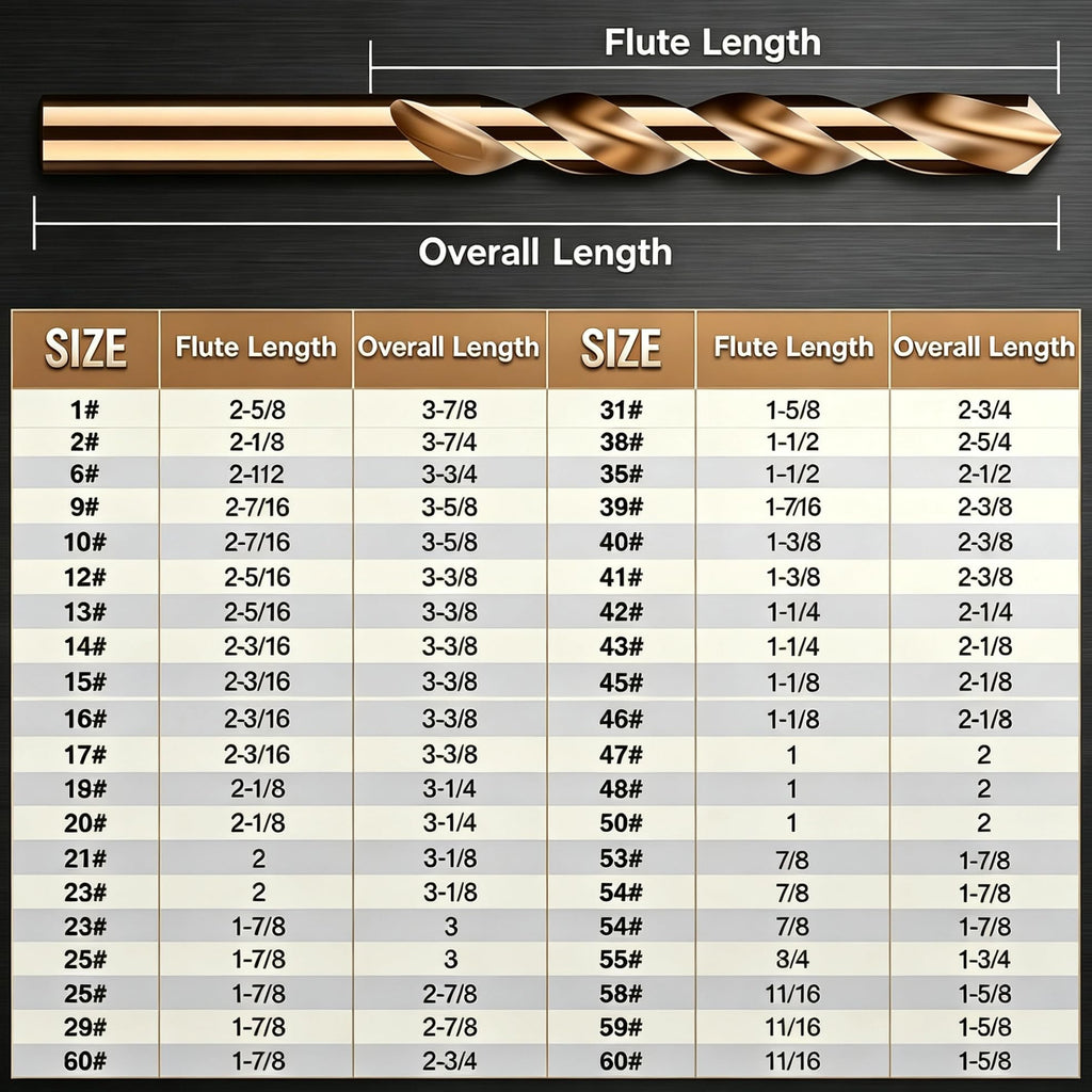 Boltly 29Pcs Cobalt Drill Bit Set, 135 Degree Tip High Speed Steel, Stainless Steel, Plastic and Wood with Indexed Round Case 1/16"-1/2"