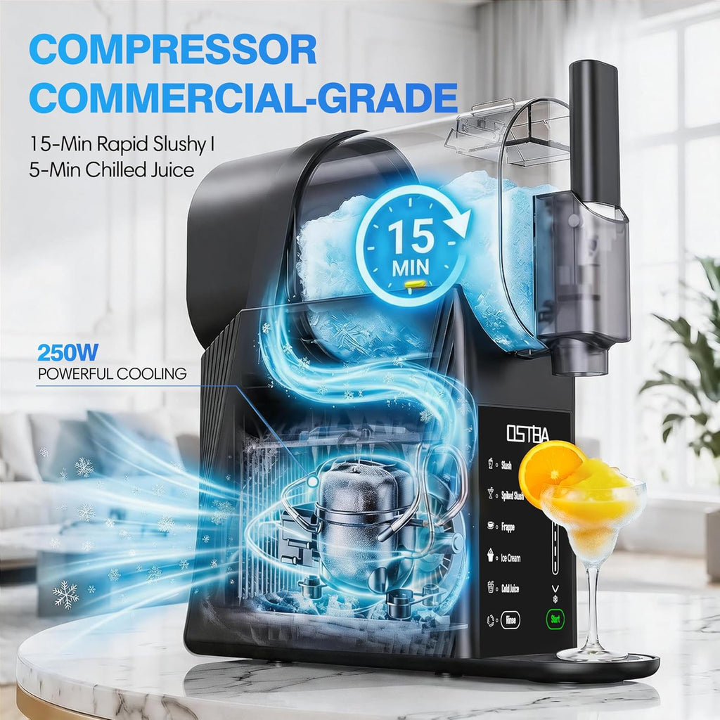 88oz Soft Serve Ice Cream Machine, No Ice Needed Slushie Maker