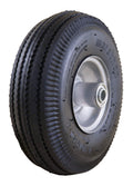 Universal Fit 4.10/3.50-4 Air Filled Hand Truck/Utility Tire, 5/8" Bearings,2.25" Offset to 4" Hub, Adapter Kit Included