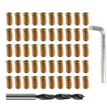 1/4"-20 Internal Hex Drive Threaded Inserts for Wood - 50 Pieces