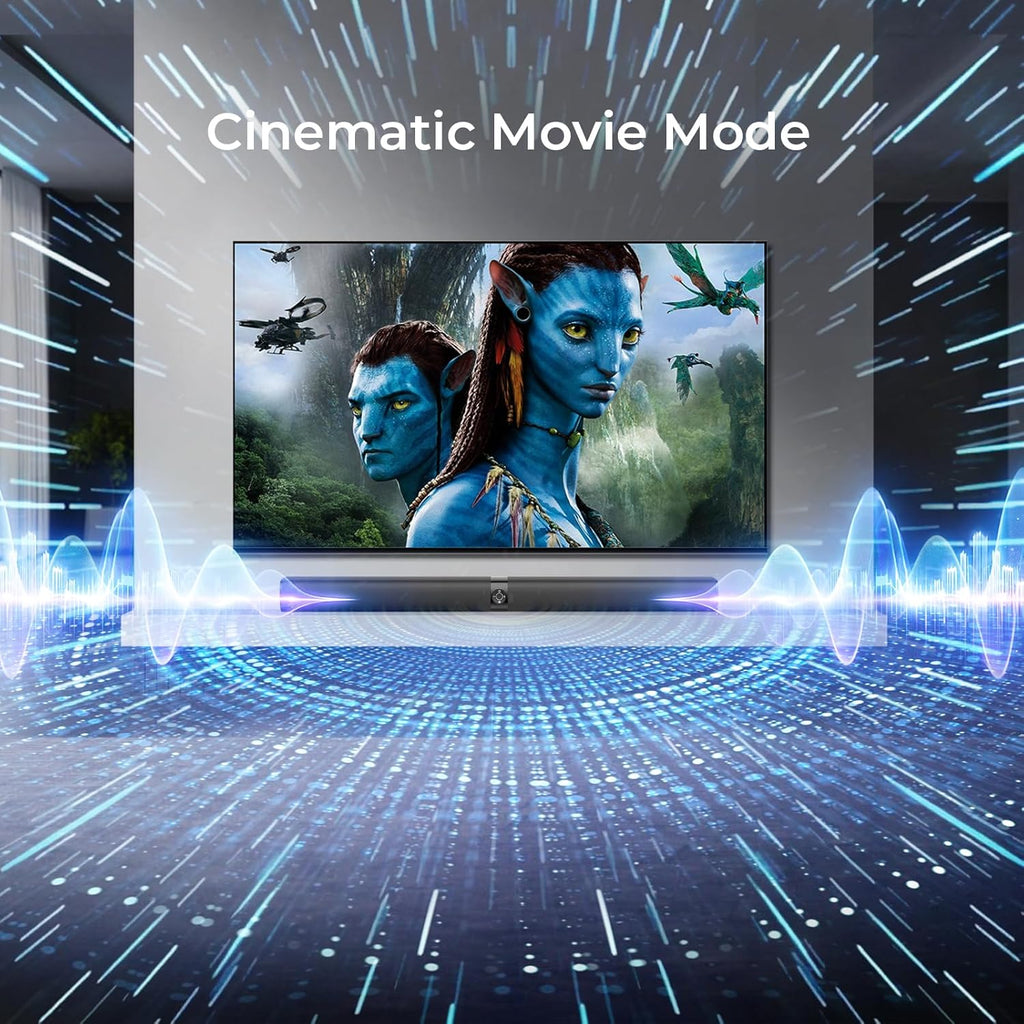 Sound Bar for Smart TV, Soundbar with Bluetooth/ARC/Opt/AUX Connect, Auto Volume Boost, 3 Equalizer Modes, 2 in 1