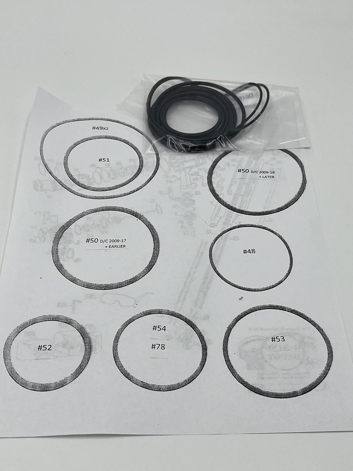 O-Ring Kit compatible with D51825 Nailer