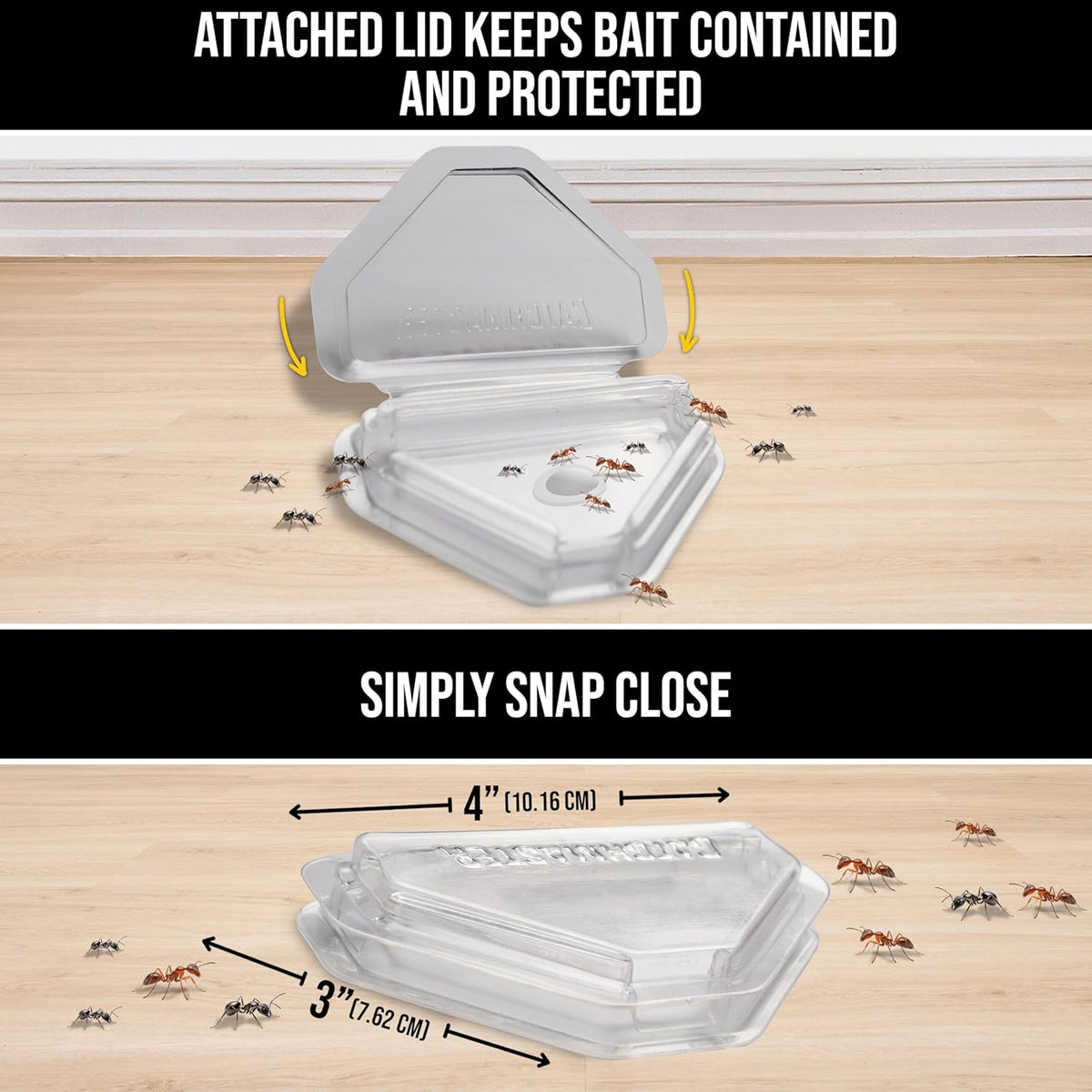 Defiant Heavy Duty Indoor & Outdoor Ant Traps (8 Pack), Bait NOT Included – Reusable Bait Stations that Hold Liquid