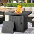 32 inch Propane Fire Pit Table with 2 Drink Holders