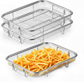 11.8 Inch Air Fryer Basket for Oven, Air Fryer Rack, 3 Pieces | Food-grade Stainless Steel Air Fryer Accessories for