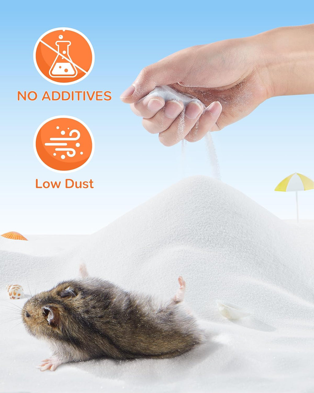 18oz Hamster Sand, Low-Dust Potty Litter