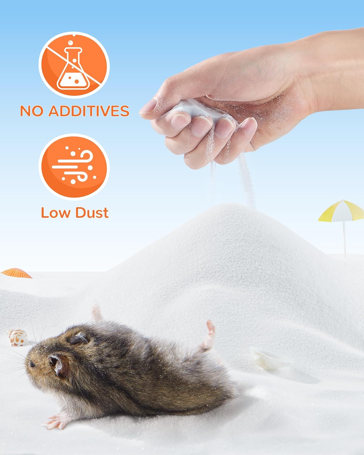 18oz Hamster Sand, Low-Dust Potty Litter