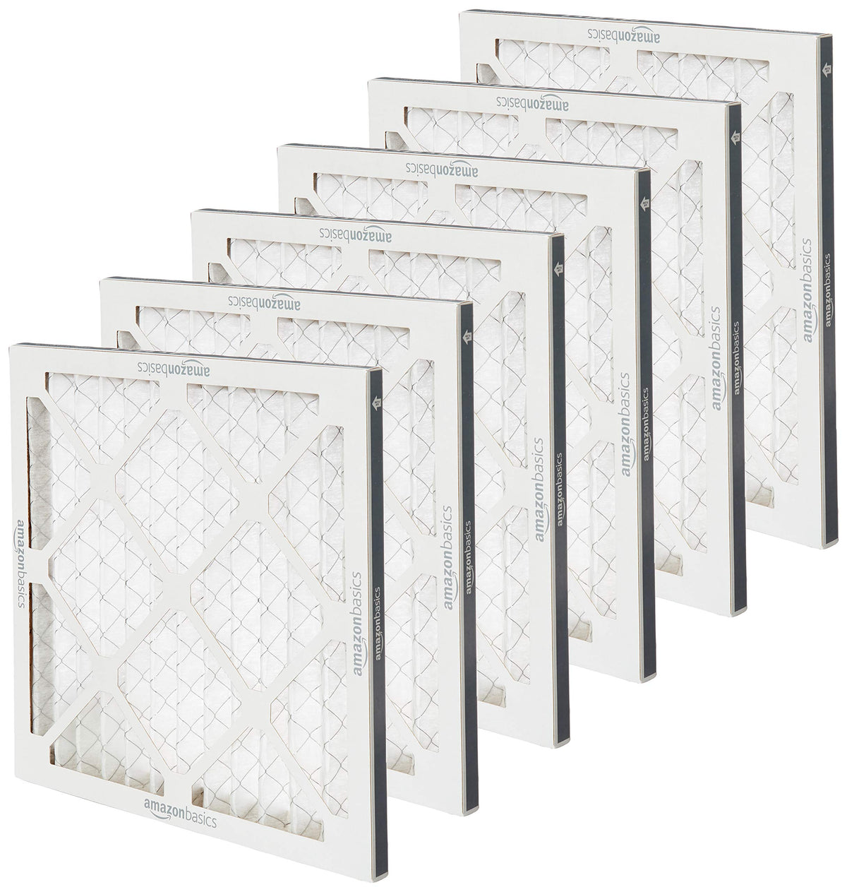 14x14x1 Air Filter, MERV 8 AC Furnace Filters, Allergen Control , Electrostatic, Air Cleaning, 6-Pack (Actual Size: