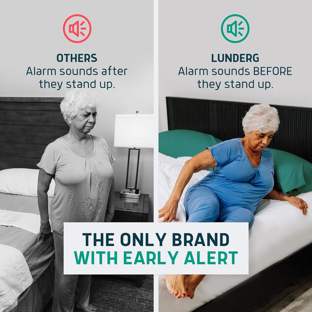Under Mattress Bed Alarm for Elderly - Invisible & Wireless Pad