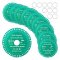 10 Pcs 4-1/2" Indestructible Cutting Discs Angle with 7/8" Arbor