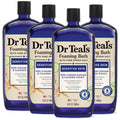 Foaming Bath with Pure Epsom Salt, Sensitive Skin with Colloidal Oatmeal & Cucumber, 34 fl oz (Pack of 4)