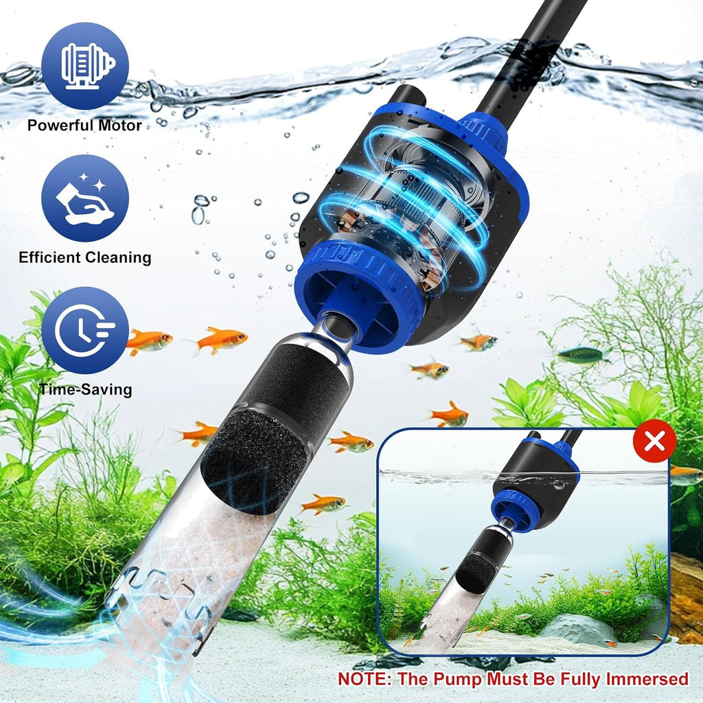 DC 36W Electric Aquarium Vacuum Gravel Cleaner