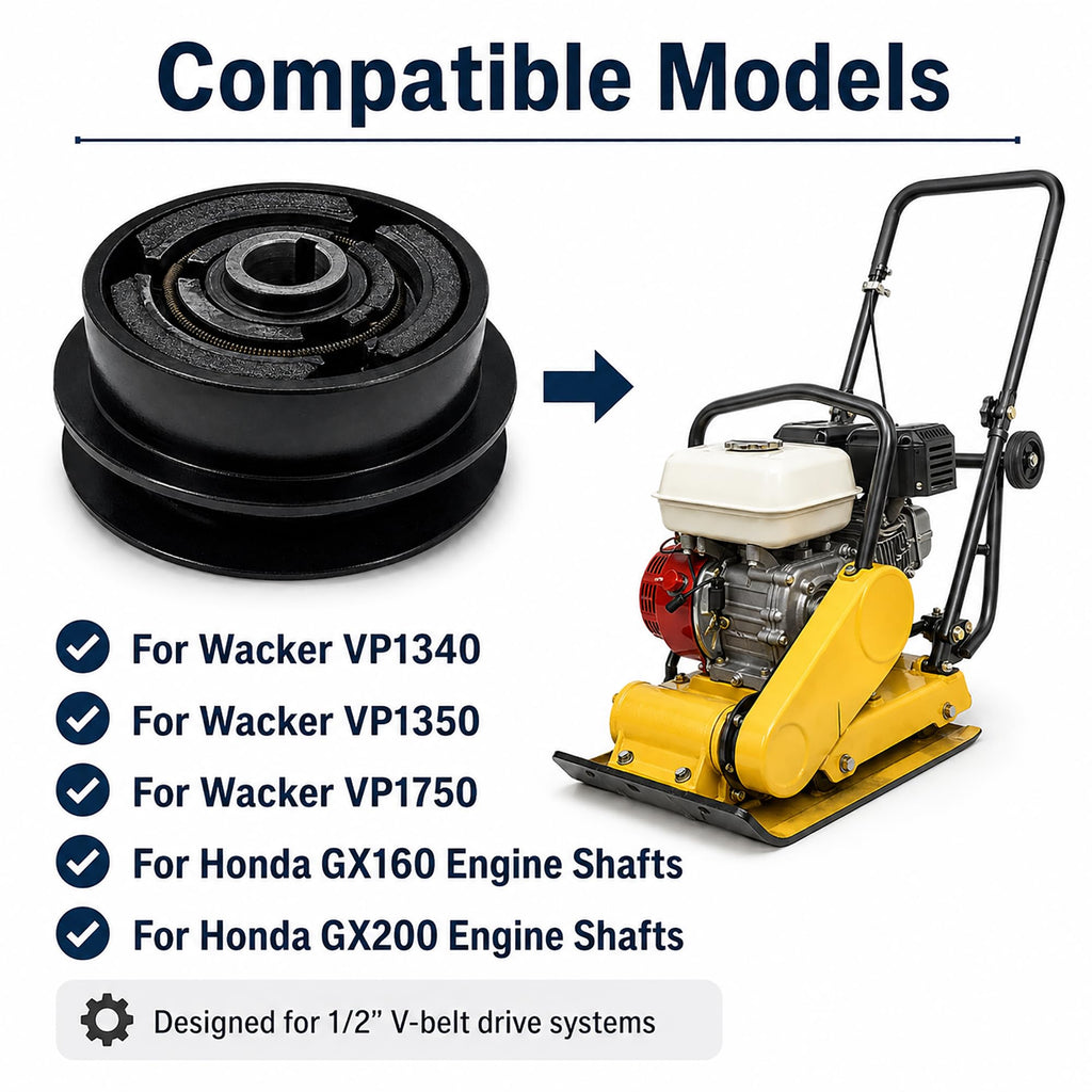 5-Inch Centrifugal Clutch for Wacker VP1340 VP1350 VP1750 Plate Compactors