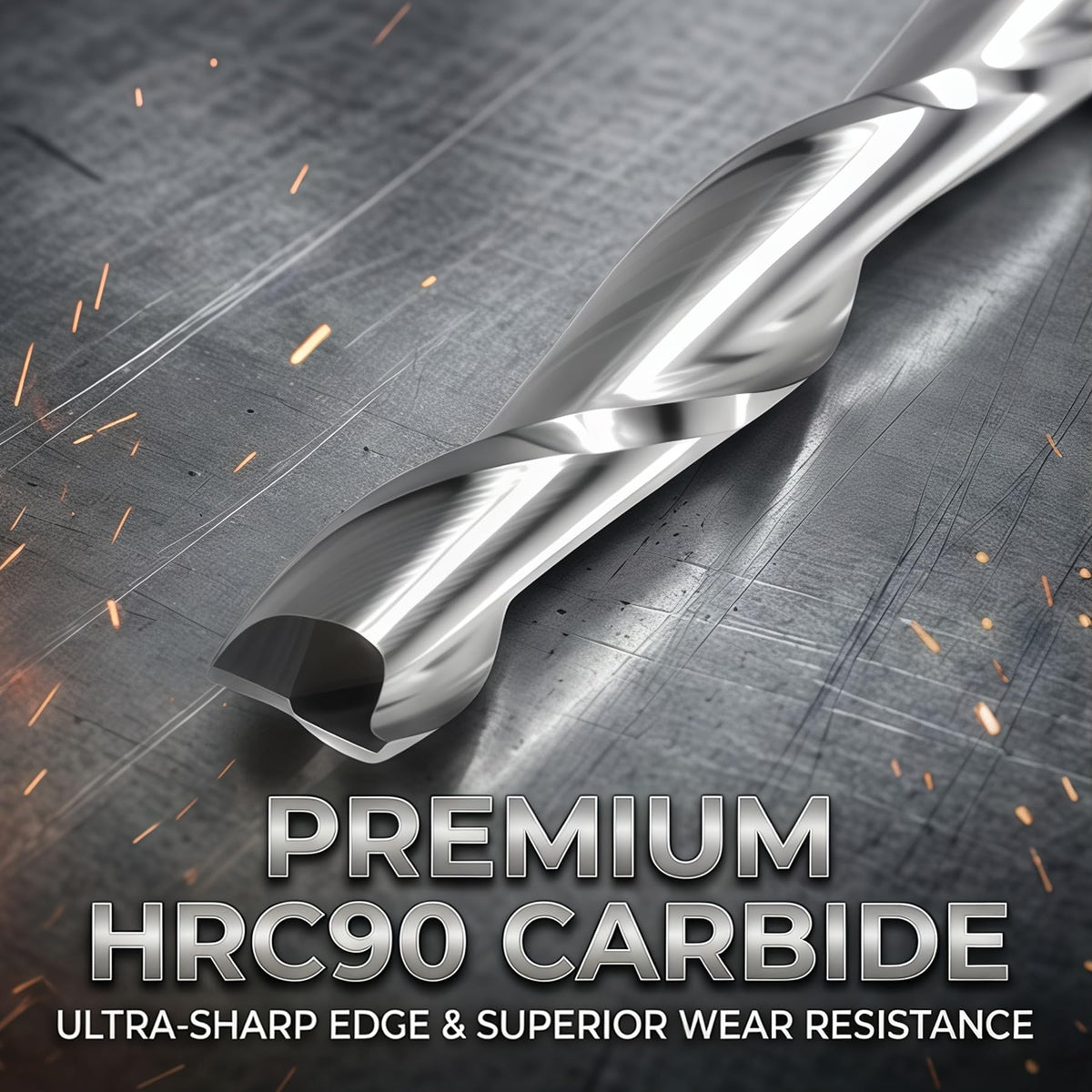 Skweawert 5 Pcs 2.5mm x 17mm Solid Carbide End Mill 1-1/2 Inch 2 Flute