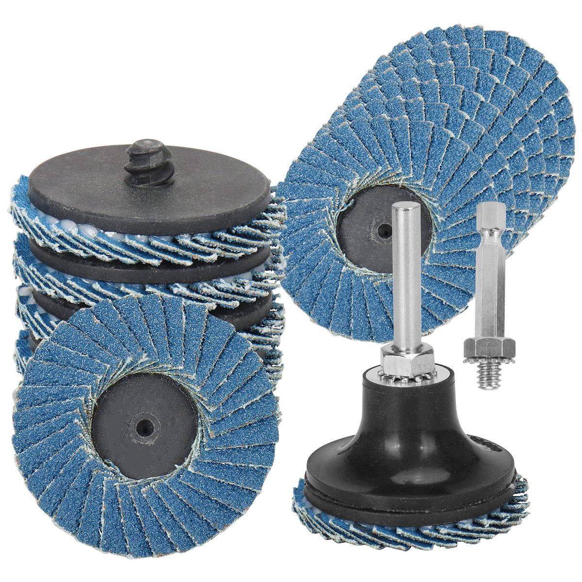 SI FANG 2 inch Zirconia Flap Disc 10 Pack 60 Grit Die Grinder Sanding Discs