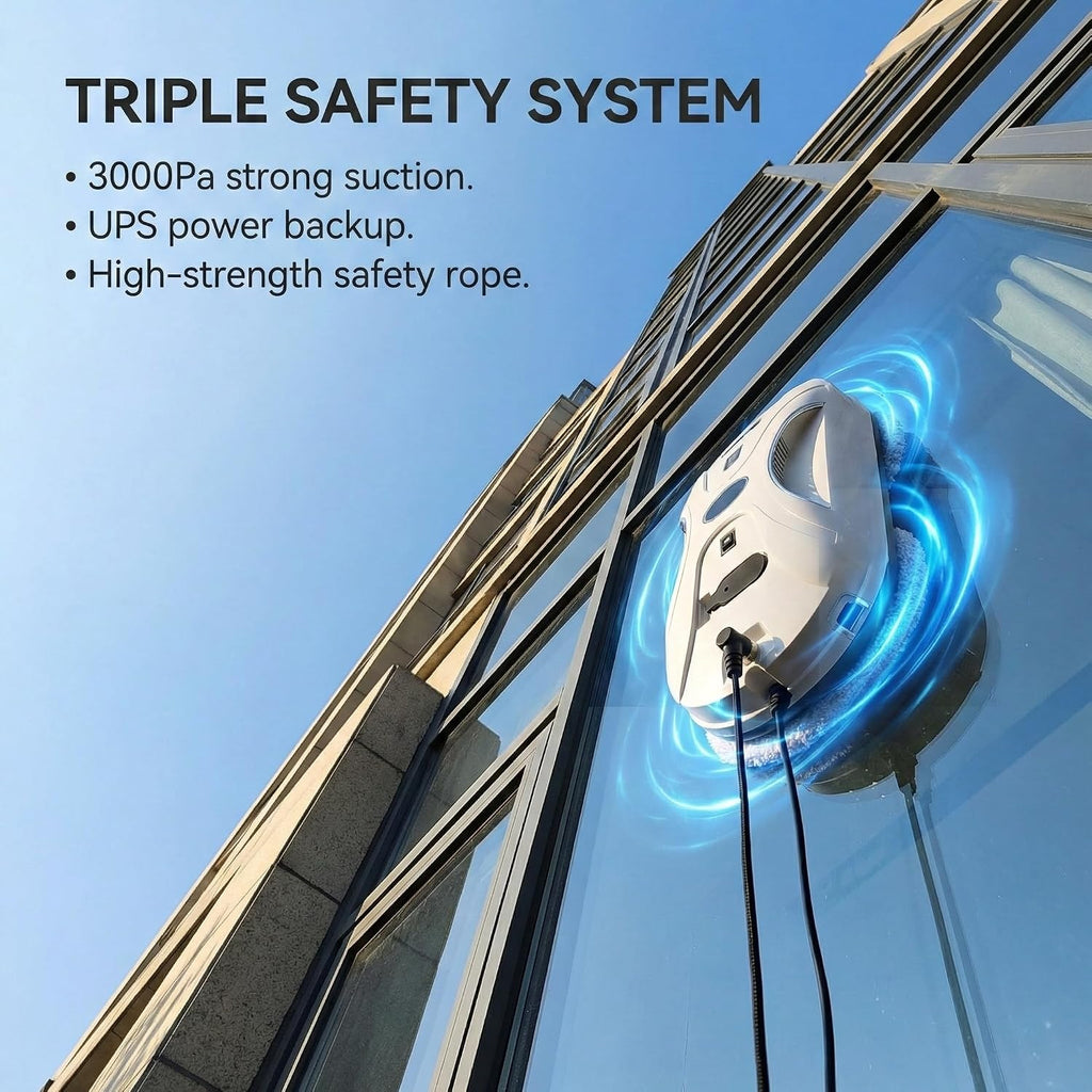 Automatic Window Cleaning Robot, Window Cleaner Robot Auto Dual Spray, 2026 Model Robot Limpia Vidrios AI Path