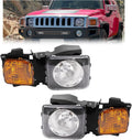 HECASA Headlight Assembly Compatible with 2006-2010 Hummer H3/09-10 H3T