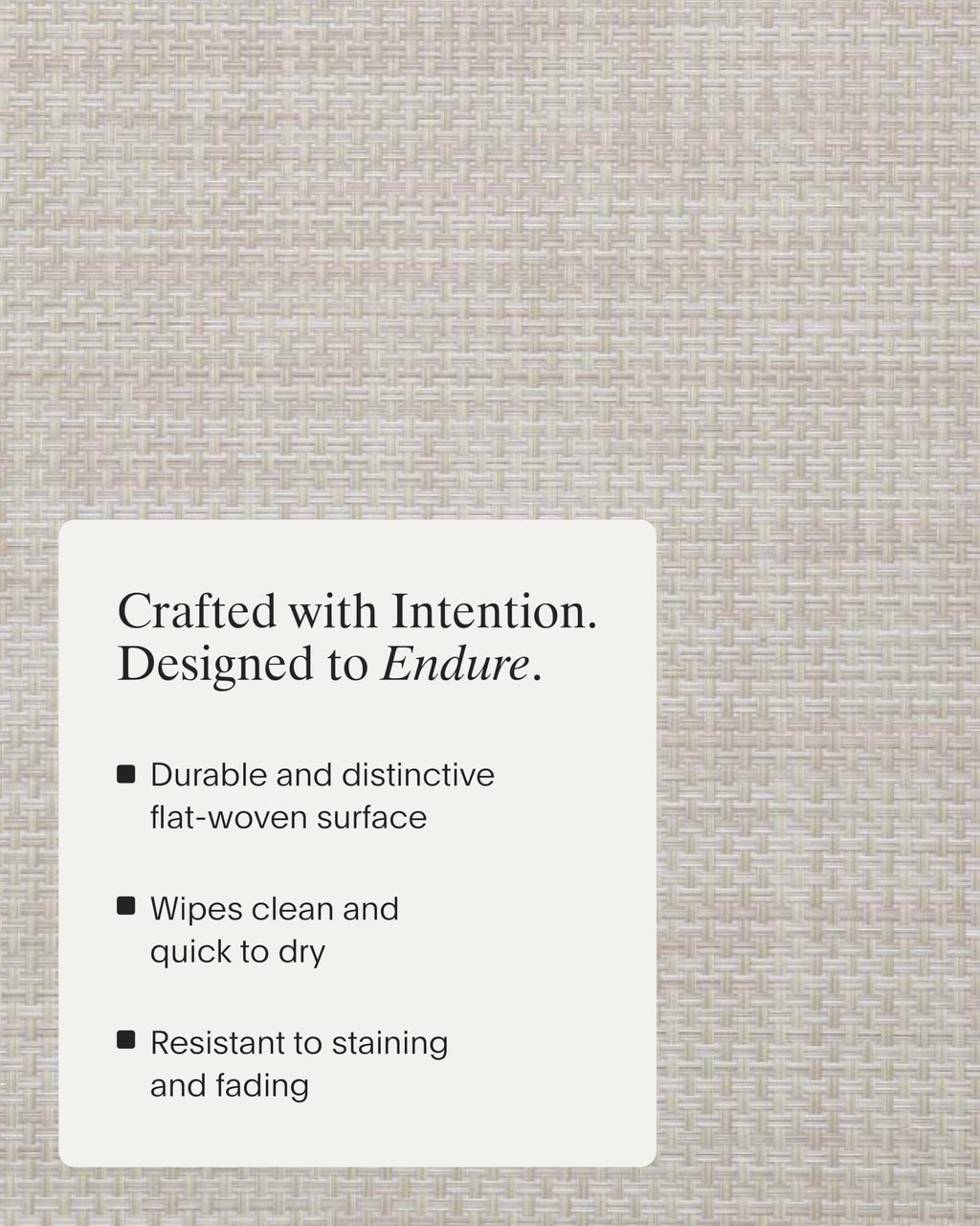 Basketweave Placemats, Woven Rectangle Placemats Set of 4