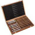IMOTECHOM 8-Piece HSS Wood Turning Lathe Chisel Tools Set, Teak Handles
