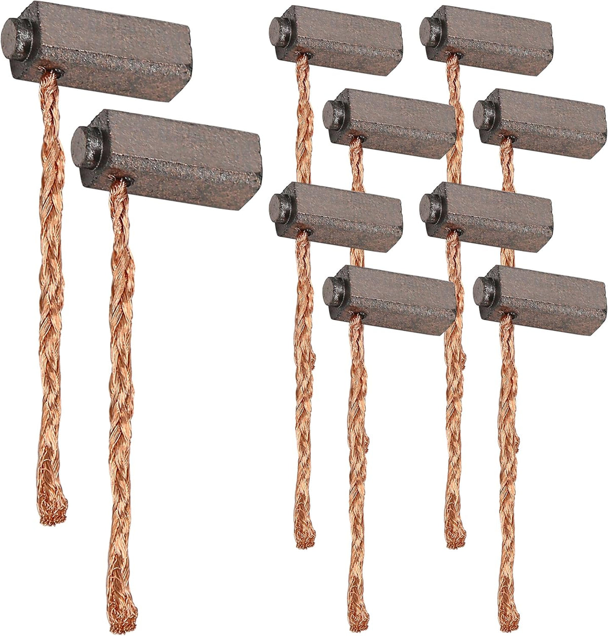 10PCS Universal Carbon DC Motor Brushes Fit for Generic Electric Wire Generator Replacement Set 5 x 6 x 14mm