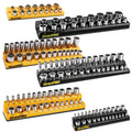 Magnetic Socket Organizer Set, 6PCS 1/4 3/8 1/2 SAE & Metric