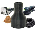 HuttonTOOLS Dust Collection Adapter for Festool Tool Ports (2-1/2" Hose)