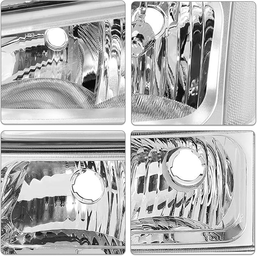SOCKIR Headlight Assembly Compatible with 2003-2006 Chevy Silverado