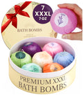 Large Bath Bombs for Women, XXXL 7pc Birthday Gifts for Women