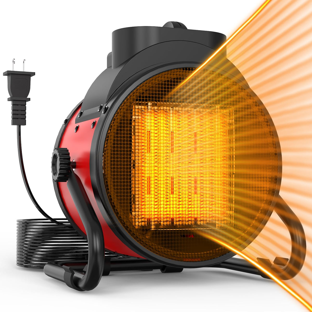 Outdoor Patio Heaters, 1500W Portable Electric Heater with 2S Fast Heating